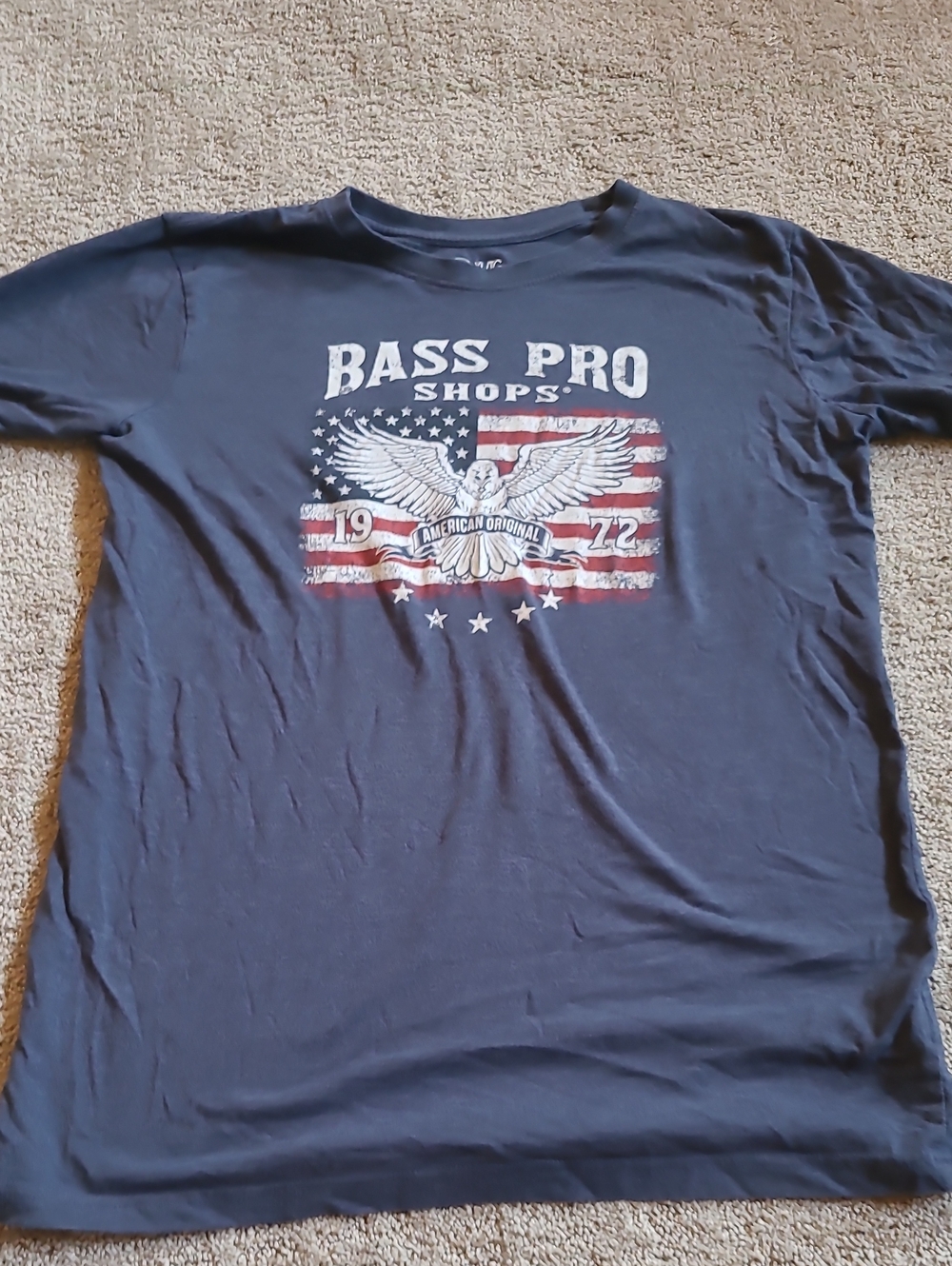 Bass Pro Shops Navy Eagle & Flag Short-Sleeve Tee